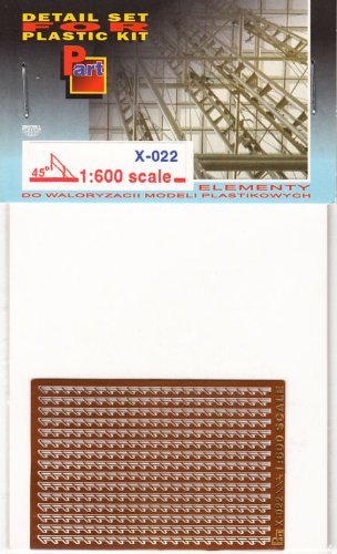 Go to product PART X022 - 1:600 Aslant railing at 45'