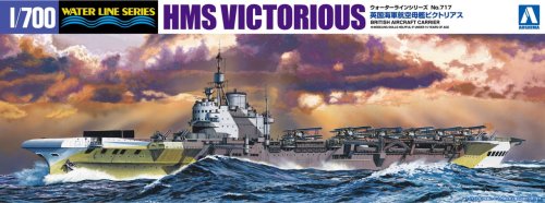 Go to product AOSHIMA 05106 - 1:700 HMS Victorious - British Aircraft Carrier