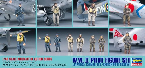Go to product HASEGAWA X4807 - 1:48 WWII Pilot Figure Set