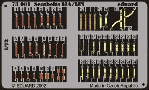 Go to product EDUARD 73001 - 1:72 Seatbelts IJA/IJN
