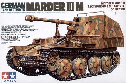 Go to product TAMIYA 35255 - 1:35 Marder III M - German Tank Destroyer