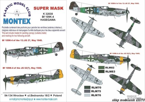 Go to product MONTEX K32038 - 1:32 Bf-109 K-4