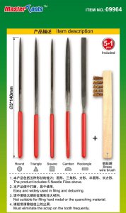 TRUMPETER 09964 - Assorted needle files set 5 pcs