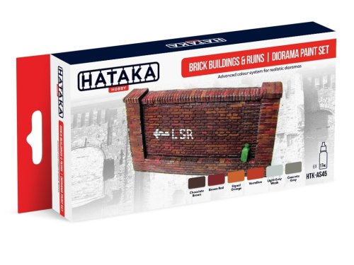 Go to product HATAKA AS45 - Brick buildings & ruins diorama paint set