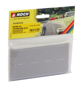 NOCH 60709 - 1:87 (H0) Country Road, grey, 100 x 6,6 cm - Jezdnia, kolor szary