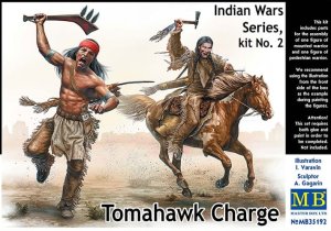 MASTER BOX 35192 - 1:35 Tomahawk Charge - Indian Wars Series kit No.2