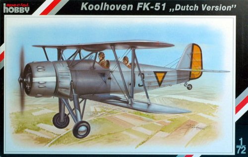 Go to product SPECIAL HOBBY 72048 - 1:72 Koolhoven FK-51Dutch version