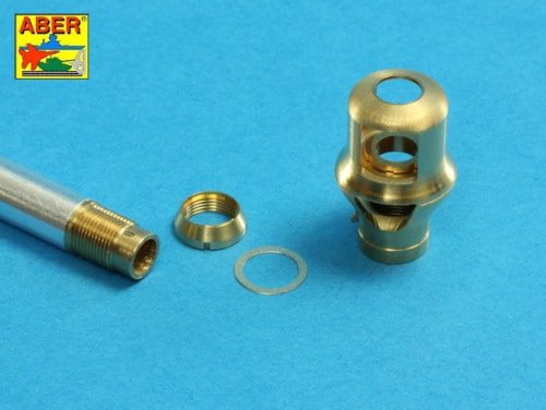 Go to product ABER 16L16 - 1:16 Early muzzle brake used on German 7,5cm barrel PzKpfw. IV, Ausf. G and Stug. Ausf.F; F8 & G early