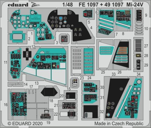 Go to product EDUARD FE1097 - 1:48 Mi-24V