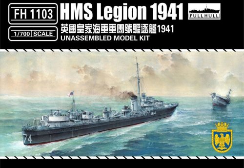 Go to product FLYHAWK 1103 - 1:700 HMS Legion 1941