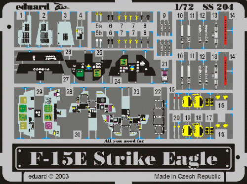 Go to product EDUARD SS204 - 1:72 F-15E