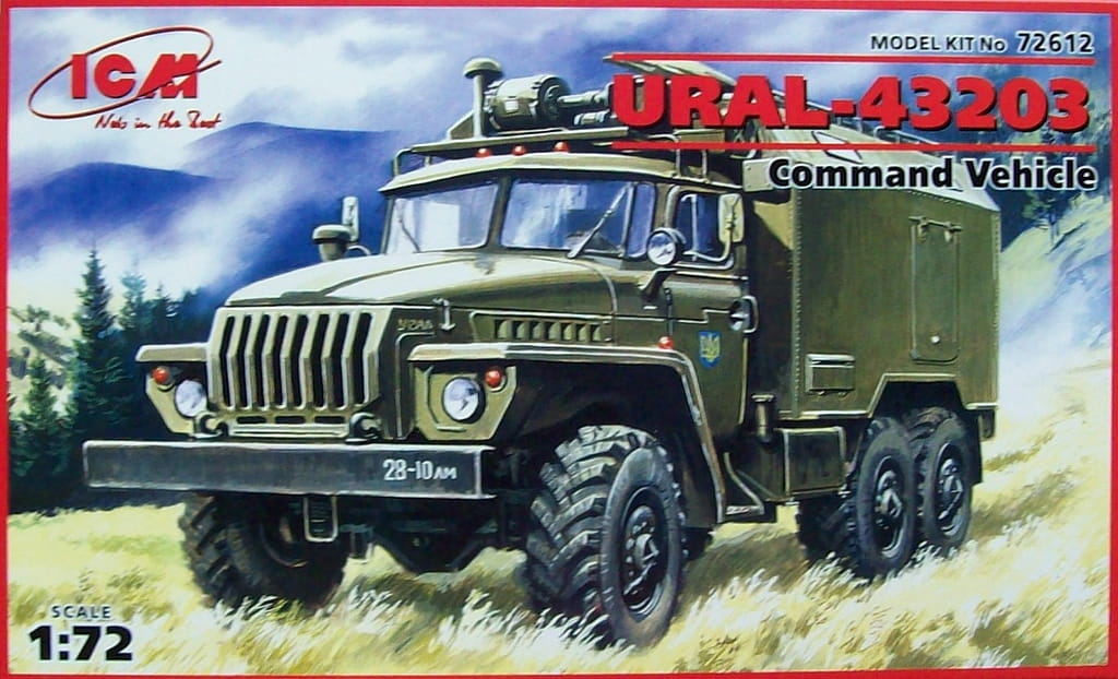Go to product ICM 72612 - 1:72 Ural 43203, Command Vehicle