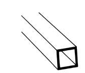 PLASTRUCT 90625 - Styrene square tubing 9.5 mm x 9.5 mm x 375 mm (empty inside)