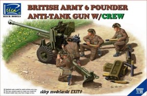 RIICH MODELS 35042 - 1:35 British Army 6 Pounder Anti Tank Gun w/Crew