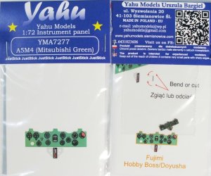 YAHU YMA7277 - 1:72 A5M4 ( Mitsubishi Green ) - Instrument Panel