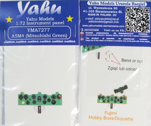 Go to product YAHU YMA7277 - 1:72 A5M4 ( Mitsubishi Green ) - Instrument Panel