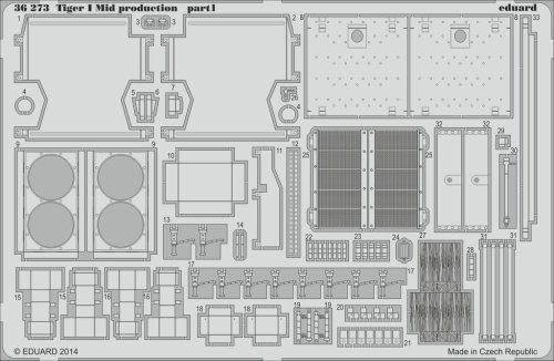Go to product Eduard 36273 - 1:35 Tiger I Mid production