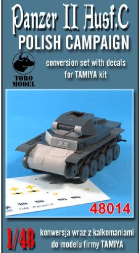 Go to product TORO MODEL 48014 - 1:48 Panzer II Ausf C Polish Campaign ( konwersja + kalkomanie do modelu Tamiya )