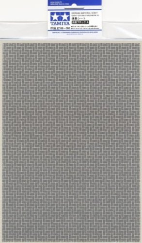 Go to product TAMIYA 87169 - Diorama Material Sheet - Gray Brickwork A