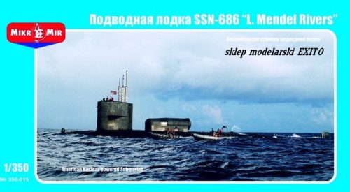 Go to product MIKROMIR 350015 - 1:350 Submarine SSN-686 L.Mendel Rivers