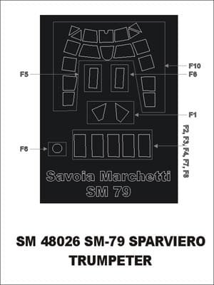 Go to product MONTEX SM48026 - 1:48 SM.79 Sparviero