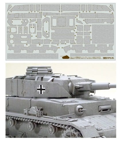 Go to product TAMIYA 12650 - 1:35 Panzer IV Ausf.J - Zimmerit Coating Sheet