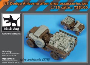 BLACK DOG T35100 - 1:35 US Dodge Airborne after drop accessores set