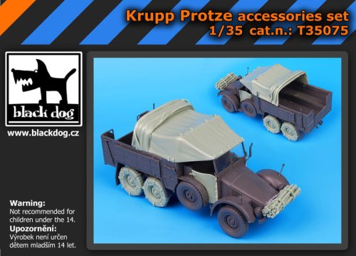 Go to product BLACK DOG T35075 - 1:35 Krupp Protze accessories set