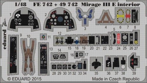 Go to product EDUARD FE742 - 1:48 Mirage III E interior