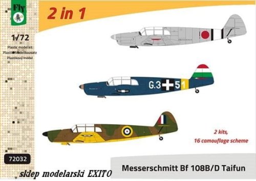 Go to product FLY 72032 - 1:72 Messerschmitt Bf 108B/D Taifun 2-1