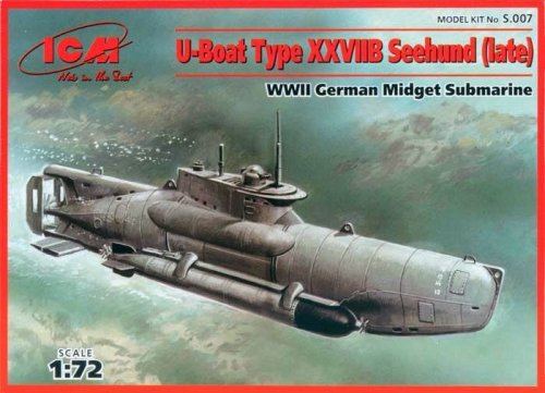 Go to product ICM S.007 - 1:72 U-Boat Type XXVIIB Seehund (late)