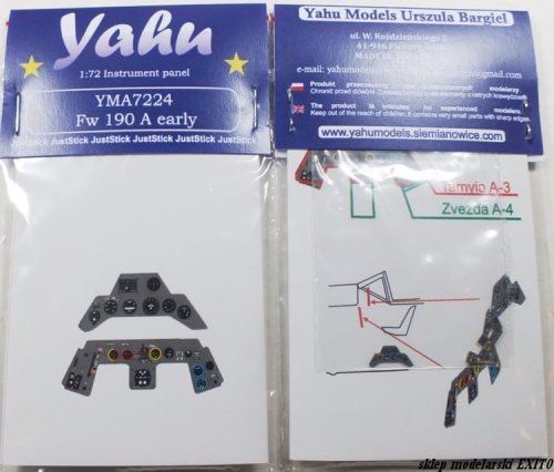 Go to product YAHU YMA7224 - 1:72 Fw 190 A early - Instrument Panel