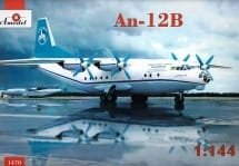 Go to product AMODEL 1470 - 1:144 Antonov An-12B