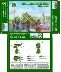 UNIMODELS 635 - 1:72 Air defense station model 1931