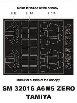 Go to product MONTEX SM32016 - 1:32 A6M5 Zero