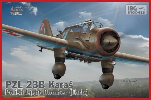 Go to product IBG 72506 - 1:72 PZL 23B Karaś - Polish Light Bomber (Early)