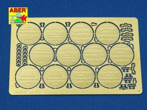 ABER 48A18 - 1:48 German WWII 200 ltr. fuel drum covers