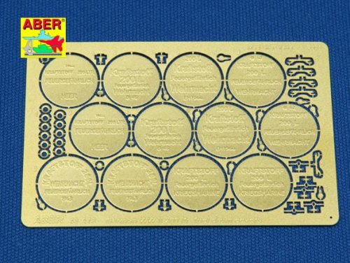 Go to product ABER 48A18 - 1:48 German WWII 200 ltr. fuel drum covers