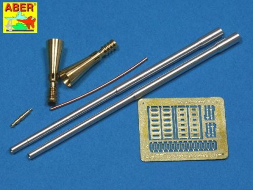 Go to product Aber 35L-100 - 1:35 5,5cm Rheinmetall Gerat 58 metal gun barrels for German E-50 Flakpanzer tank