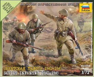 ZVEZDA 6103 - 1:72 Soviet Infantry 1941-1943
