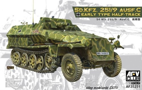 Go to product AFV CLUB 35251 - 1:35 Sd.Kfz. 251/9 Ausf. C Early type half-track