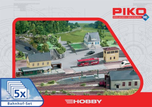 Go to product PIKO 61923 H0 - Zestaw 5 budynków dworcowych