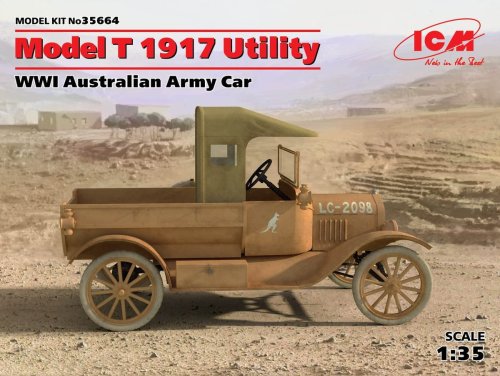 Go to product ICM 35664 - 1:35 Model T 1917 Utility WWI Australian Army Car