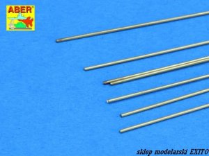 ABER BR07 - Brass round rods 0,70 mm length 250 mm x 7 pcs.