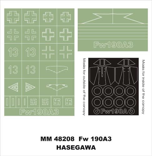 Go to product MONTEX MM48208 - 1:48 Focke Wulf Fw 190 A-3