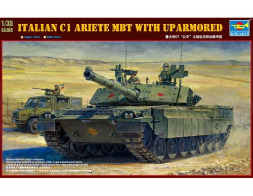 Go to product TRUMPETER 00394 - 1:35 Italian C1 Ariete MBT with uparmored