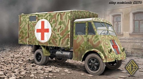 Go to product ACE 72524 - 1:72 French 3,5t truck AHN Medical van