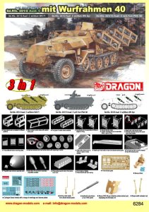 DRAGON 6284 - 1:35 Sd.Kfz.251/2 Ausf.C mit Wurfrahmen 40 (3 in 1)
