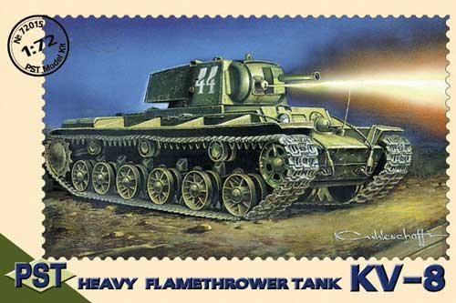 Go to product PST 72015 - 1:72 KV-8 Heavy Flame-thrower Tank