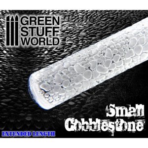 GREEN STUFF 1374 - Rolling Pin Small Cobblestone - Wałek do odciskania faktury kostki brukowej